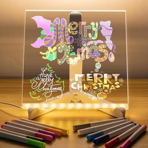 3D LED Light Glass Acrylic Writing pad | 🔥Flat 50% Off Sale🔥