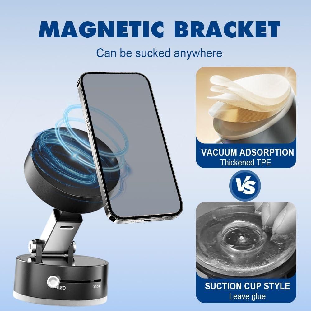 Vacuum Magnetic Suction Phone Holder | 🔥Flat 50% Off Sale🔥