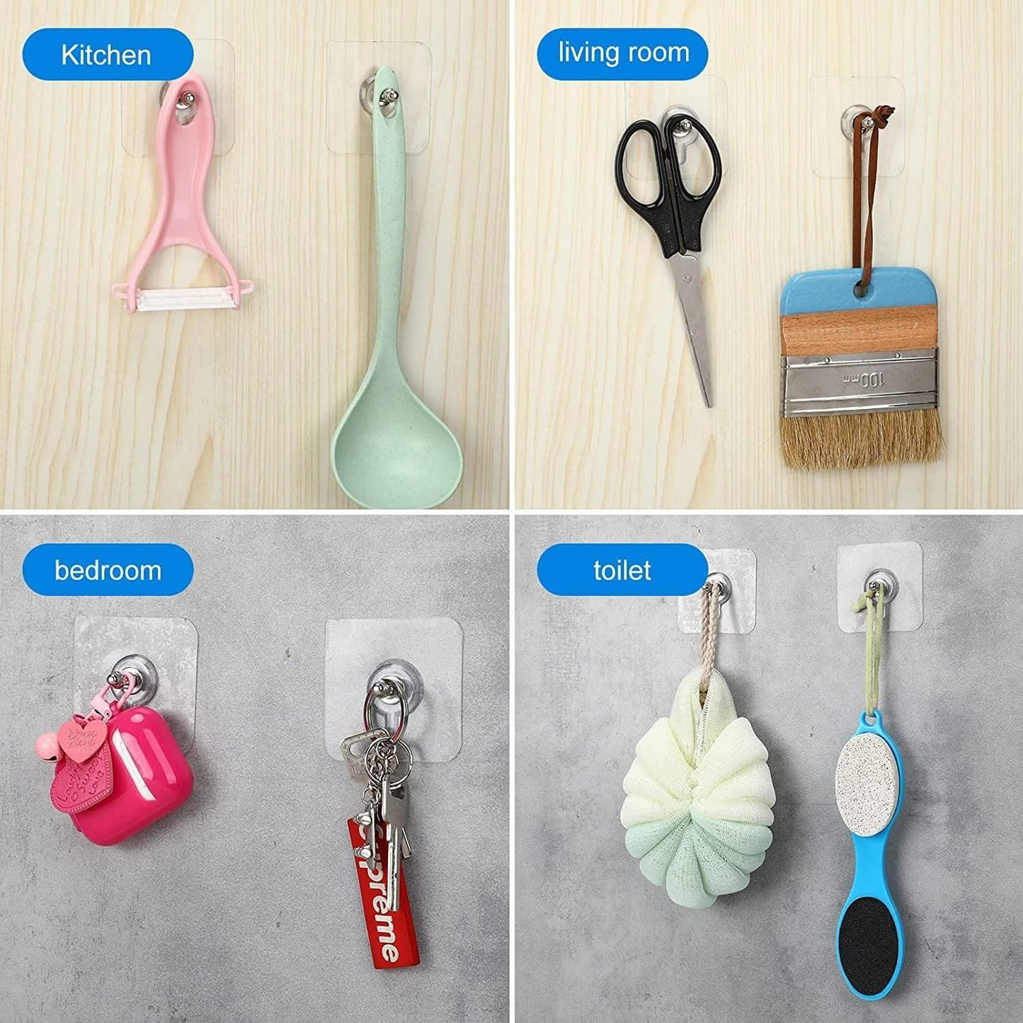 Wall Mount Screw Hooks (10 Pcs) (20 Pcs) (30 Pcs) | 🪝Jaw Dropping Prices🪝