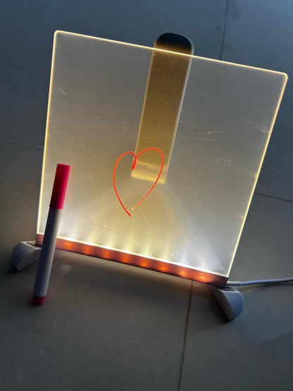 3D LED Light Glass Acrylic Writing pad | 🔥Flat 50% Off Sale🔥