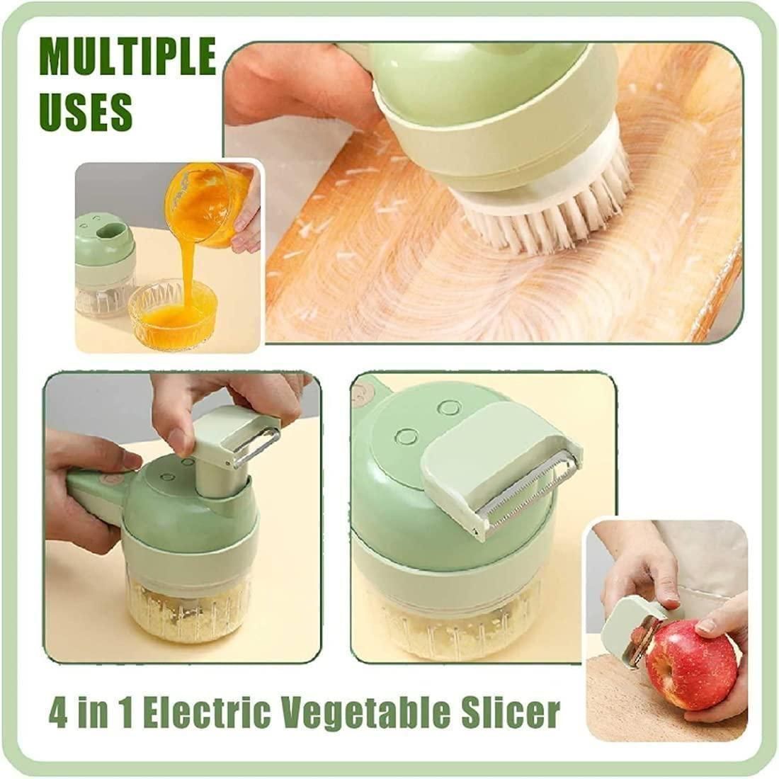 4 in 1 Portable Electric Vegetable Cutter Set | 🔥Flat 50% Off Sale!🔥