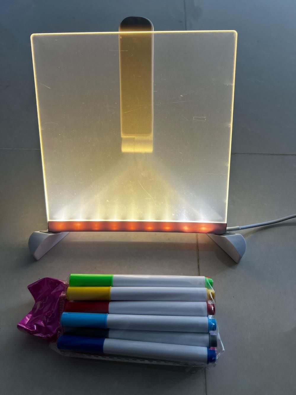 3D LED Light Glass Acrylic Writing pad | 🔥Flat 50% Off Sale🔥