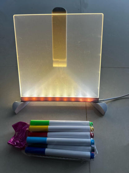 3D LED Light Glass Acrylic Writing pad | 🔥Flat 50% Off Sale🔥