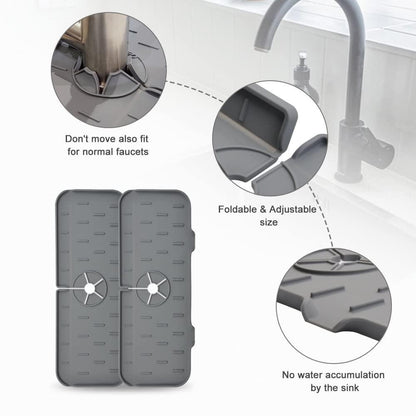 Silicone Faucet Handle Drip Catcher Absorbent Mat (Pack of 2) | 🔥Flat 50% Off Sale🔥