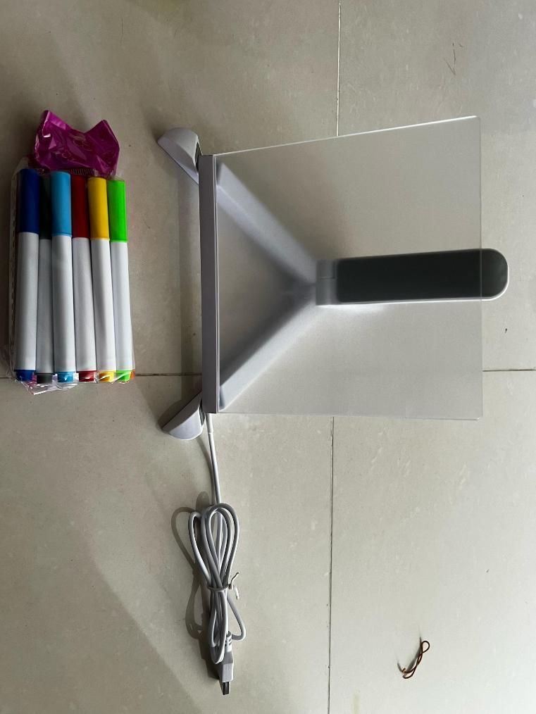 3D LED Light Glass Acrylic Writing pad | 🔥Flat 50% Off Sale🔥