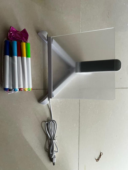 3D LED Light Glass Acrylic Writing pad | 🔥Flat 50% Off Sale🔥