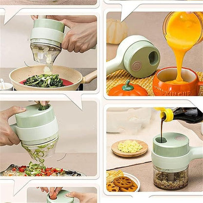 4 in 1 Portable Electric Vegetable Cutter Set | 🔥Flat 50% Off Sale!🔥
