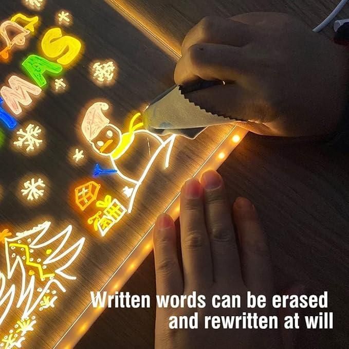 3D LED Light Glass Acrylic Writing pad | 🔥Flat 50% Off Sale🔥