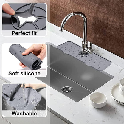 Silicone Faucet Handle Drip Catcher Absorbent Mat (Pack of 2) | 🔥Flat 50% Off Sale🔥