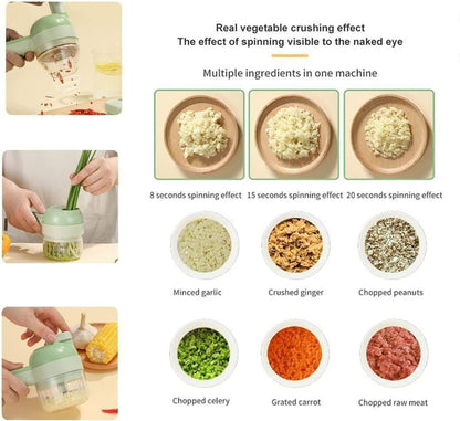 4 in 1 Portable Electric Vegetable Cutter Set | 🔥Flat 50% Off Sale!🔥