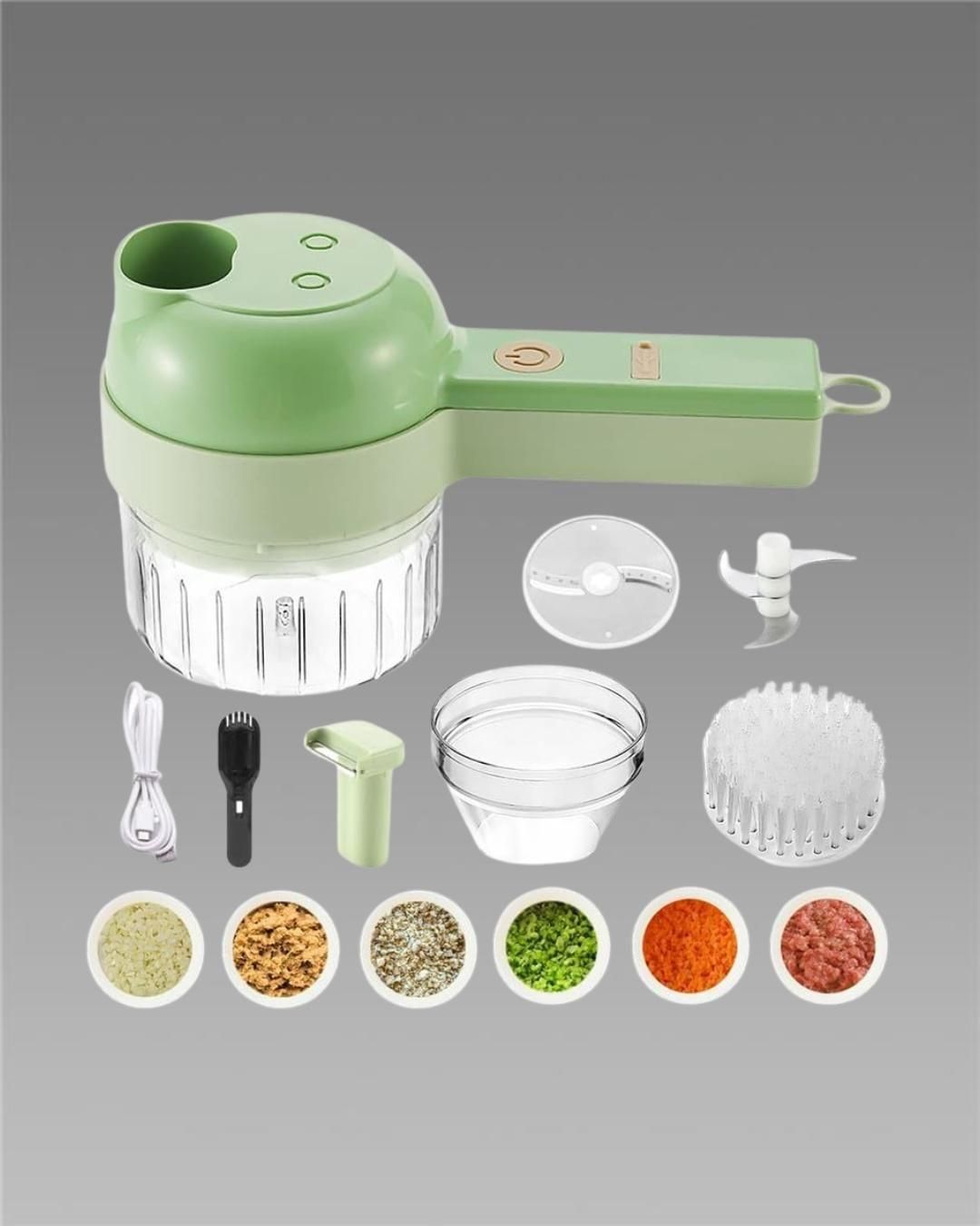 4 in 1 Portable Electric Vegetable Cutter Set | 🔥Flat 50% Off Sale!🔥